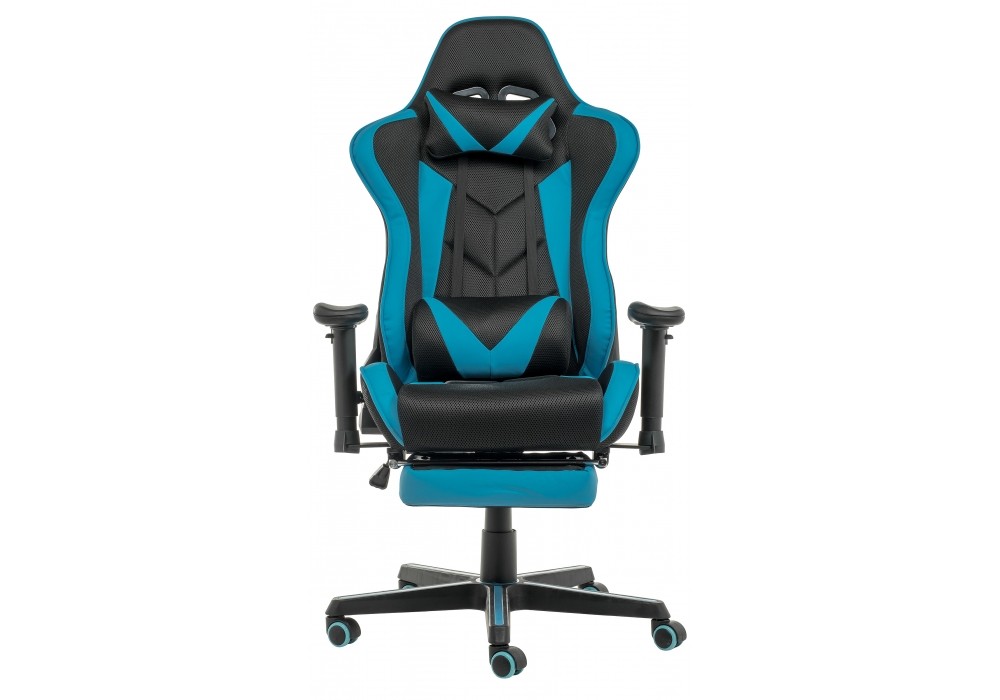 Компьютерное кресло Kano черное / голубое