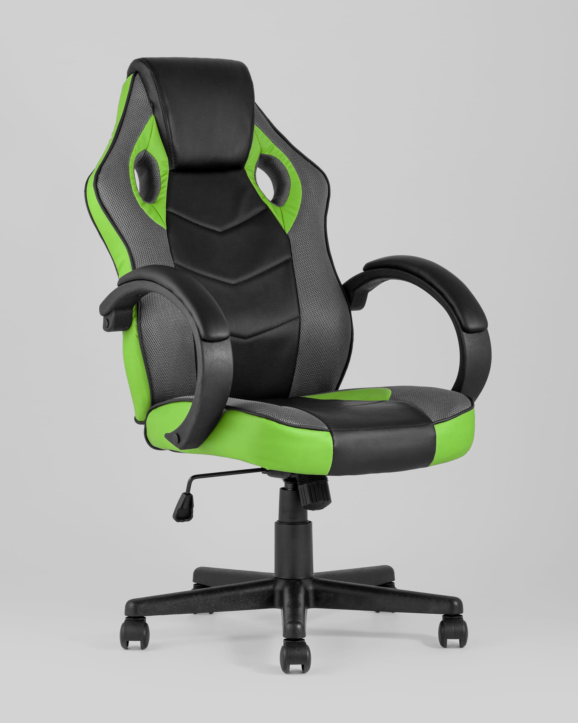 Кресло игровое TopChairs Sprinter зеленое для долгой работы или игры за компьютером