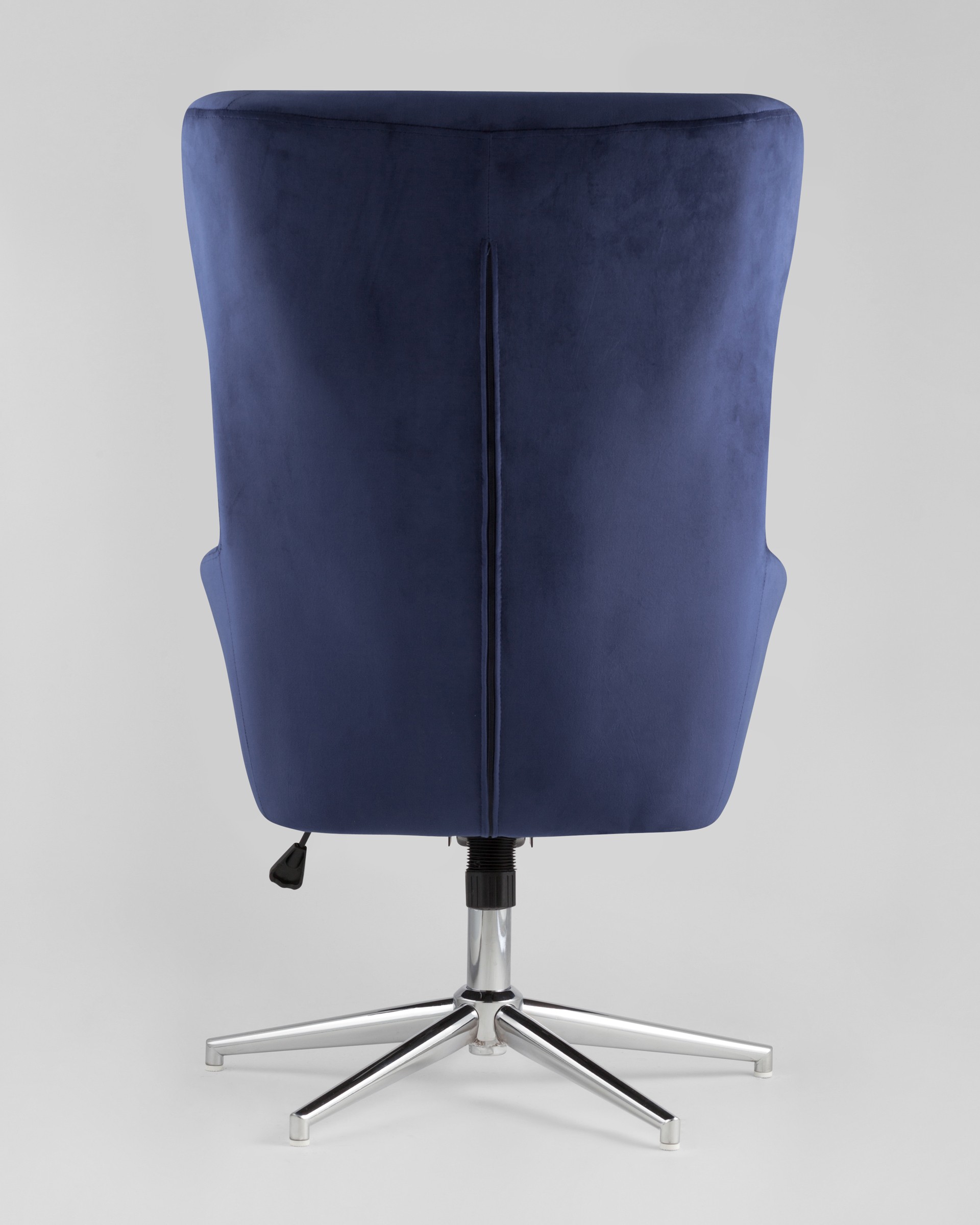 Кресло Артис синее обивка велюр регулируемое на металлической ножке