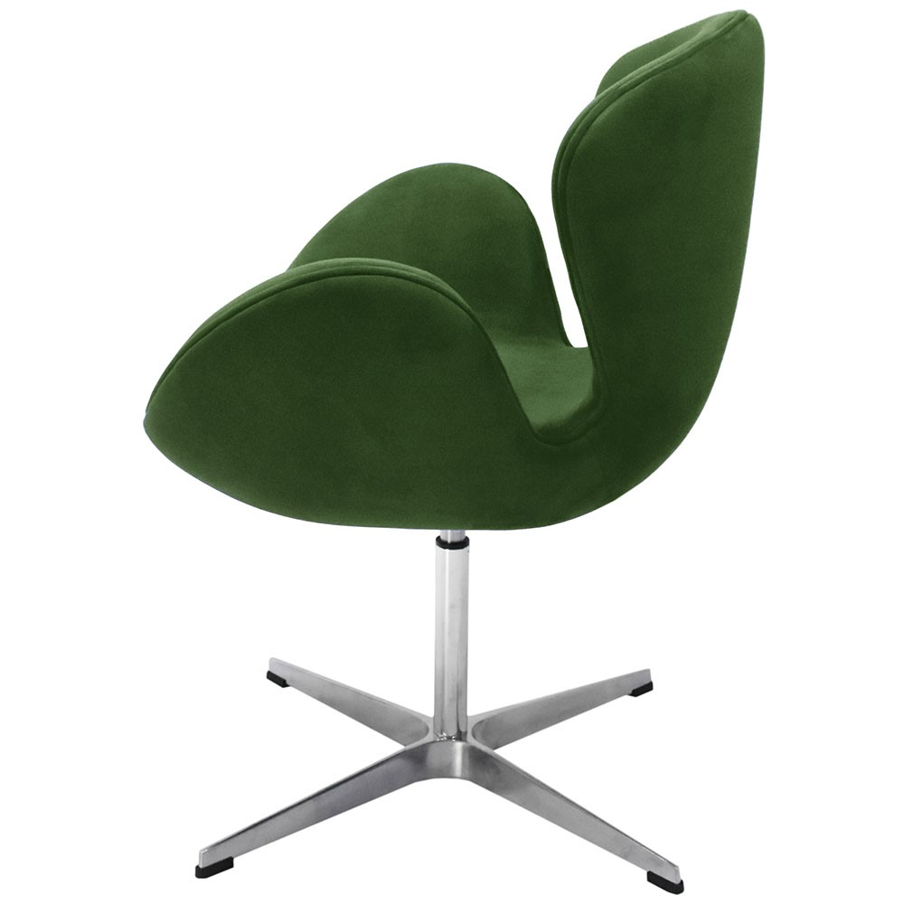 Кресло SWAN CHAIR зеленый, искусственная замша