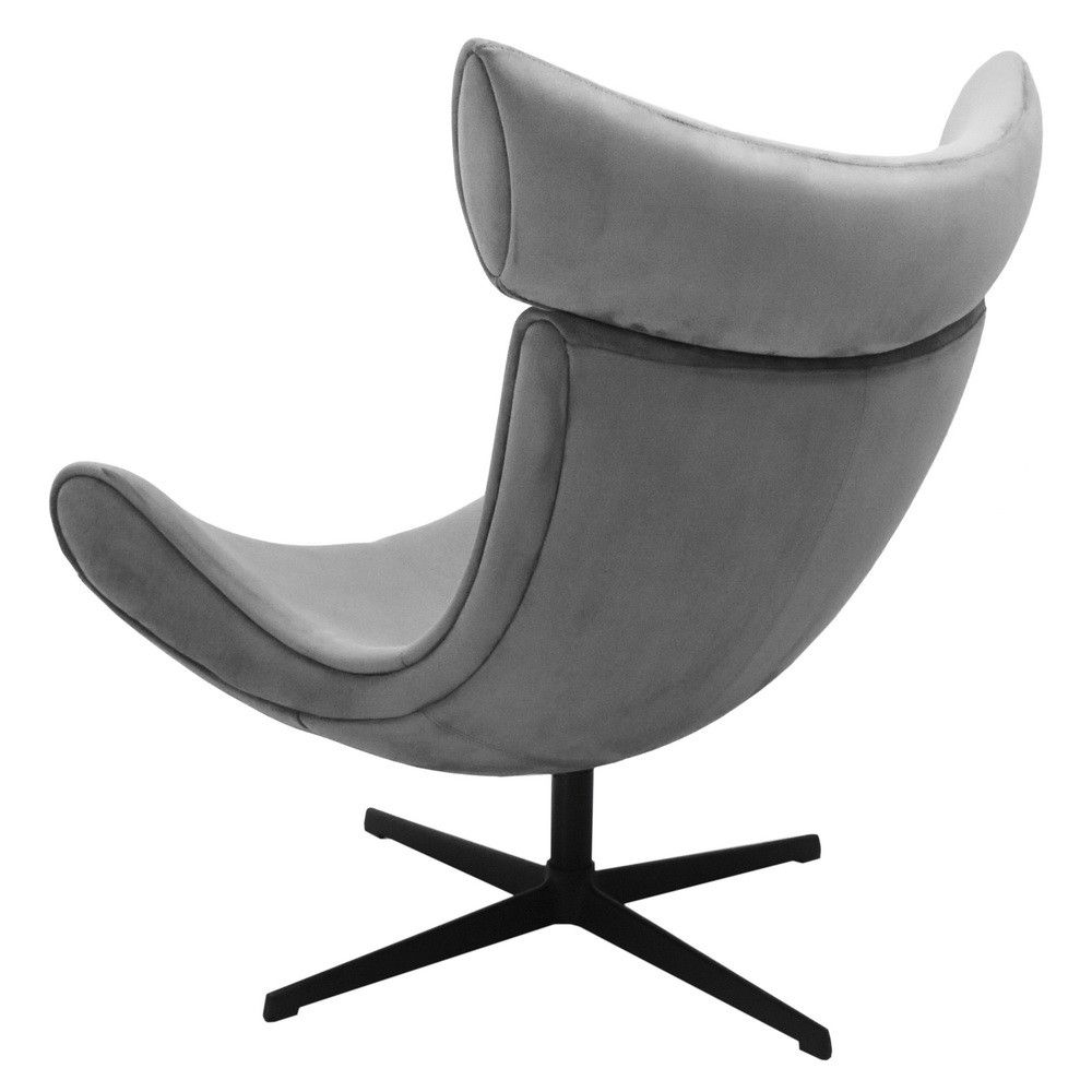Кресло IMOLA серый, искусственная замша