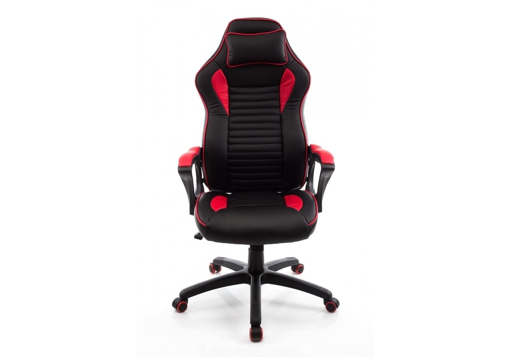 Игровое кресло Leon красное / черное