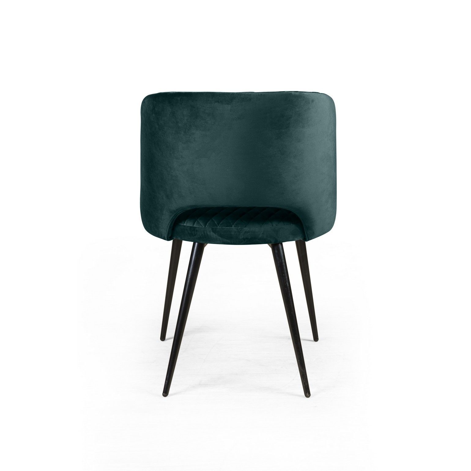 Кресло William ромб, бархат зелёный 19/ черный конус