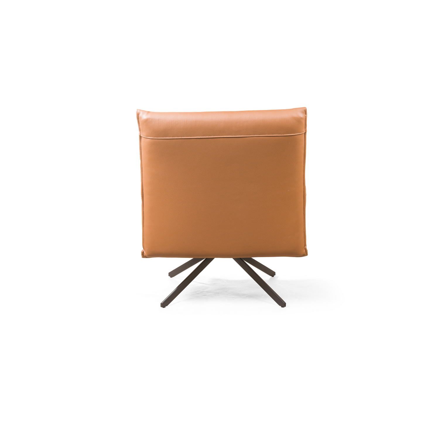 Кресло Clark, экокожа коричневый