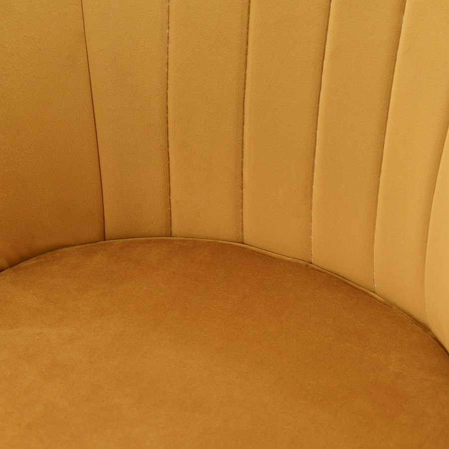 Кресло coral, велюр, светло-коричневое