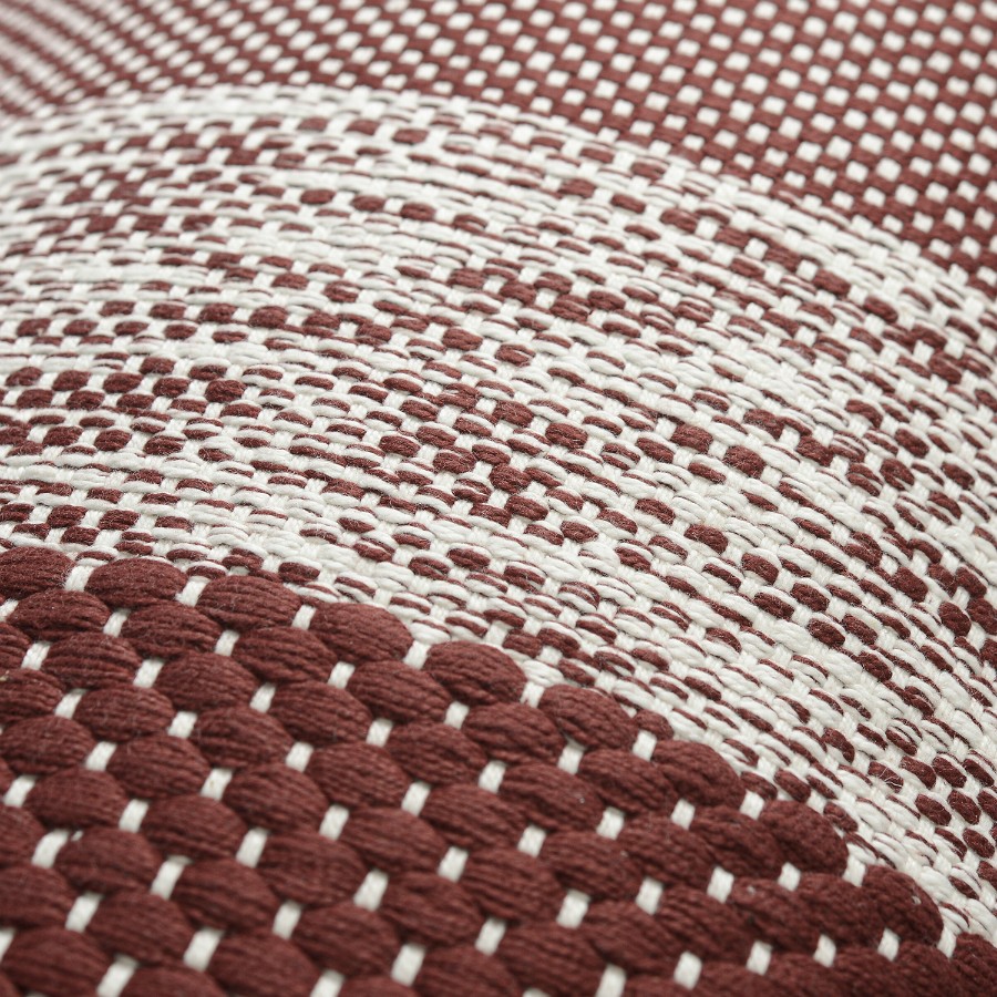 Подушка декоративная бордового цвета крупной вязки из коллекции ethnic, 30х60 см