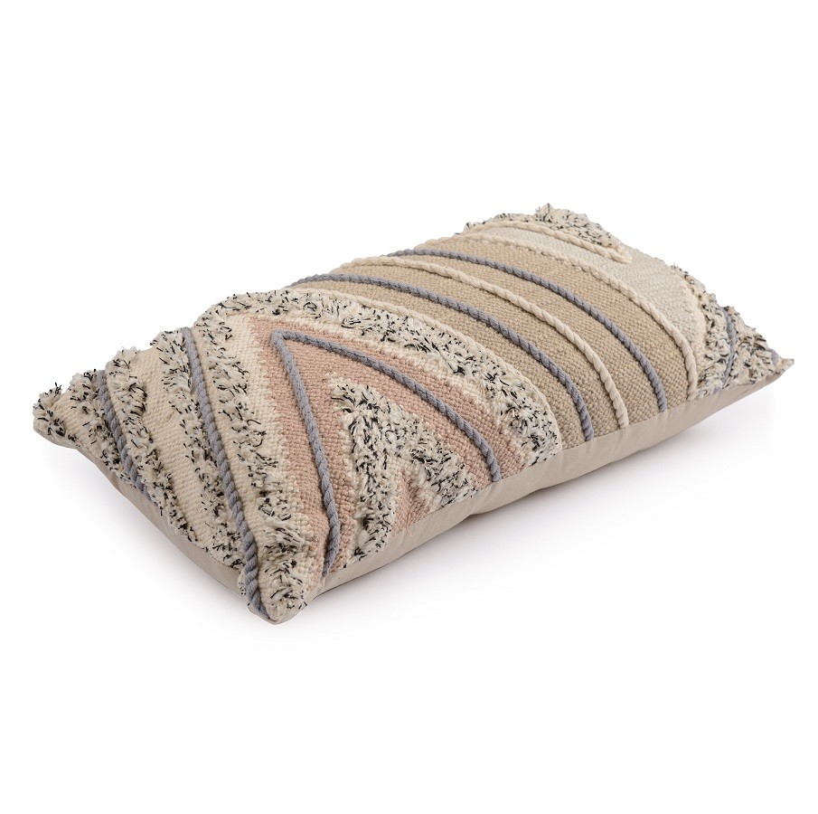 Подушка декоративная с кантом и бахромой из коллекции ethnic, 30х60 см