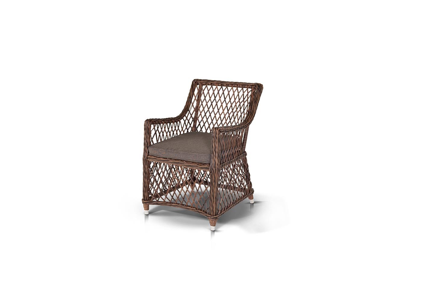 Кресло плетеное "Латте" из искусственного ротанга, цвет коричневый