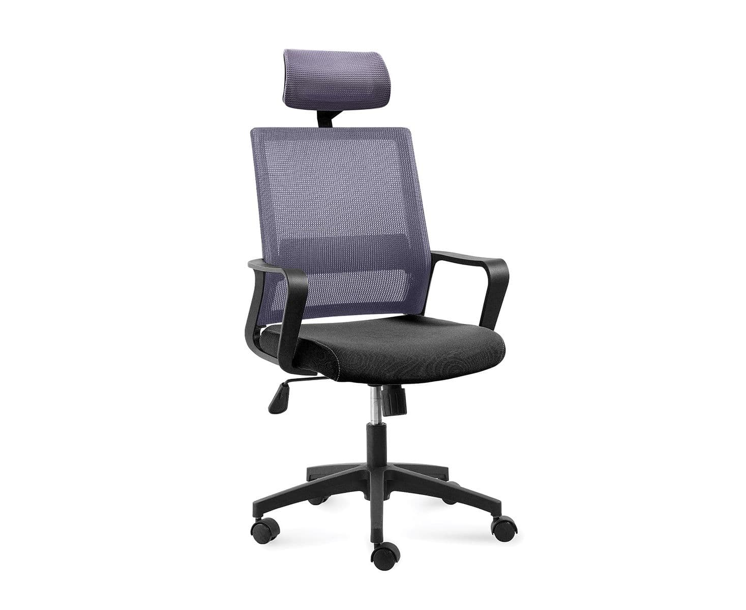 Кресло офисное Бит серый сетка/ткань
