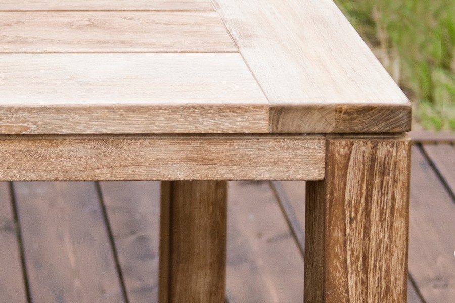 Деревянный стол из натурального тика, 90х90см "Виченца"