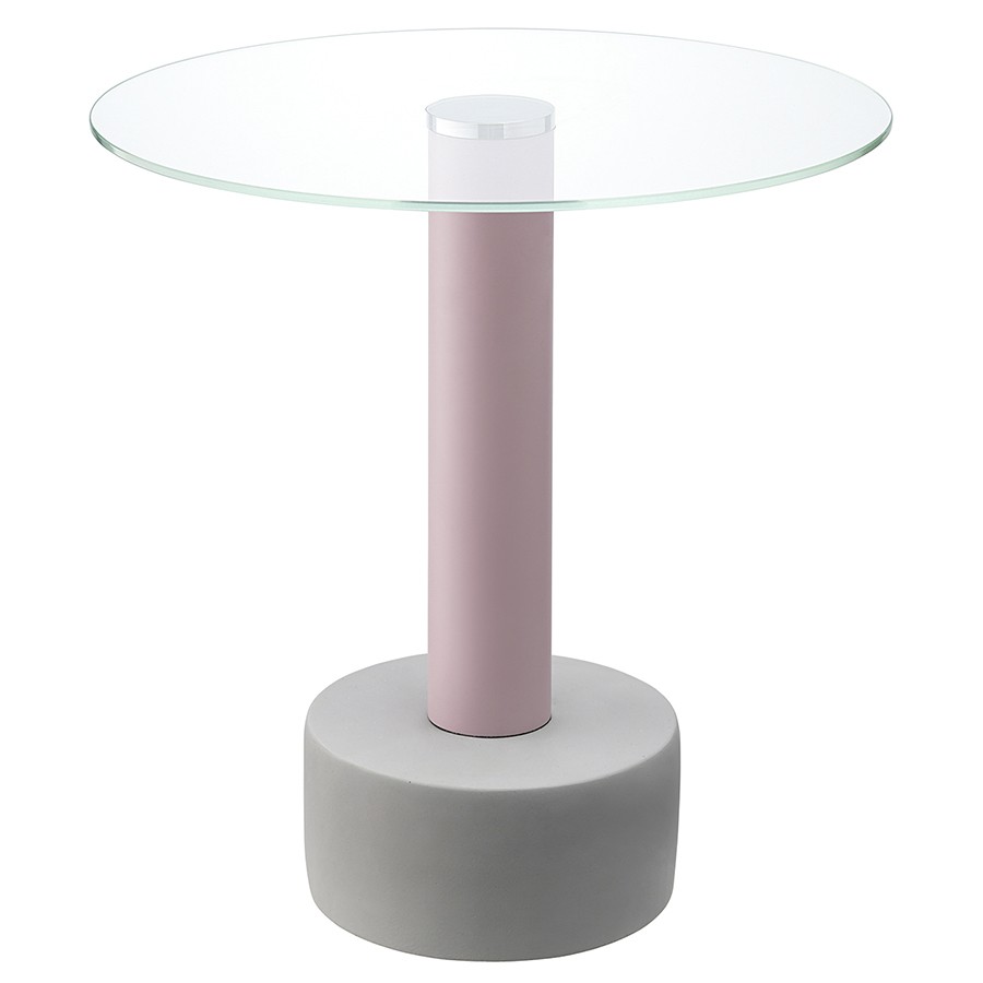 Столик кофейный hem, D48 см, розовый