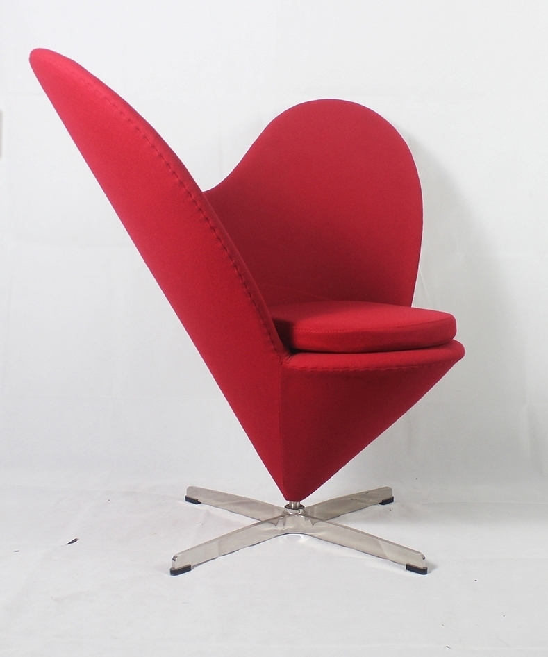 Кресло Heart Cone красный