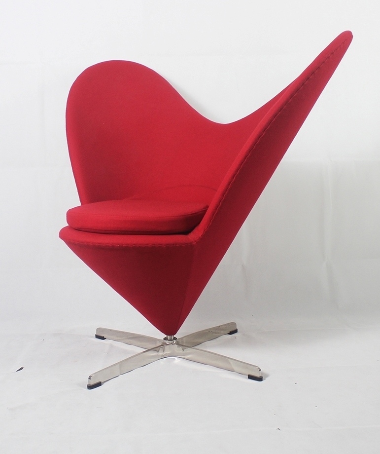 Кресло Heart Cone красный