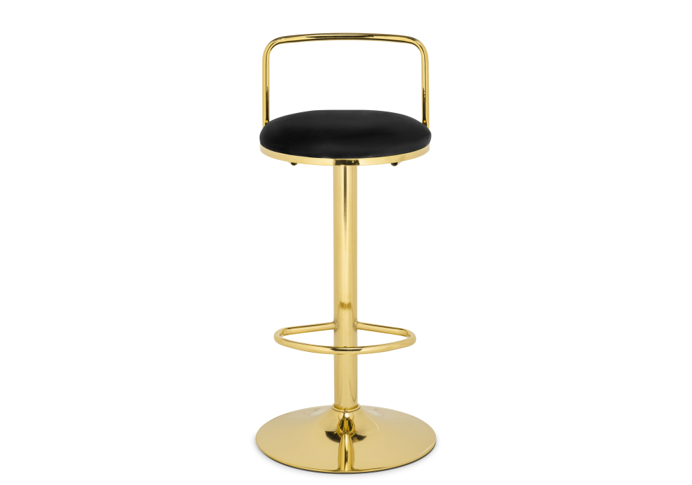 Полубарный стул Lusia black / gold