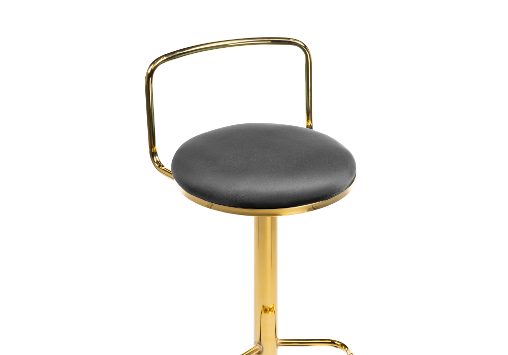 Полубарный стул Lusia dark gray  / gold