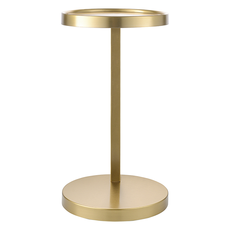 Столик приставной Yanis, Ø25,5 см, золотой