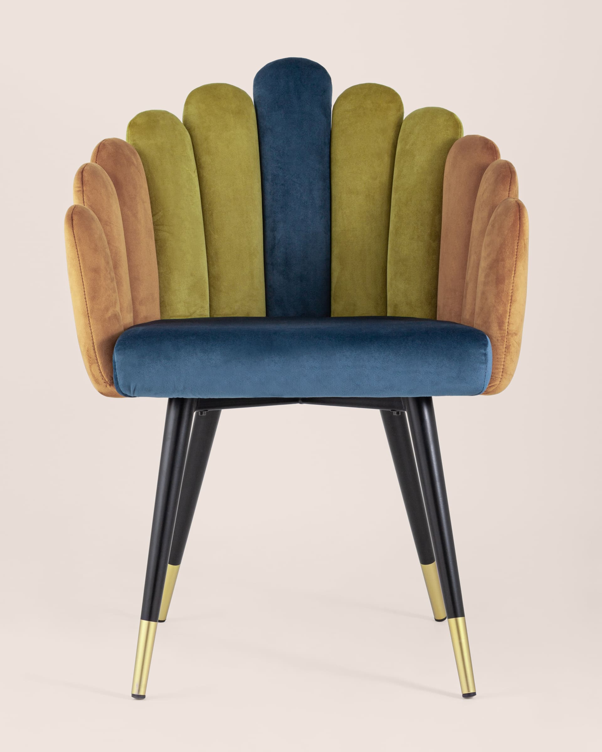 Кресло Камелия сине-зеленый мягкое обивка велюр