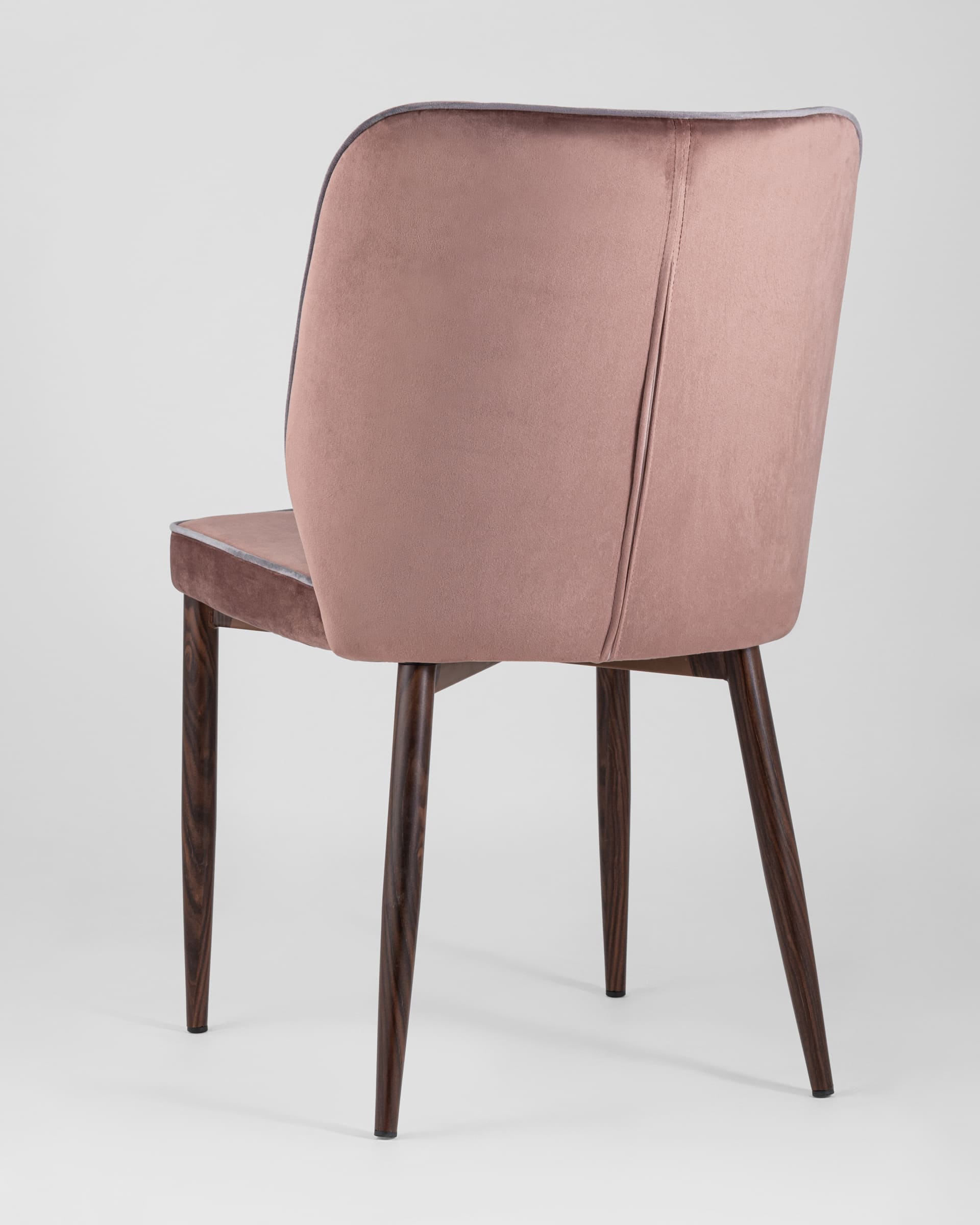 Стул Лоренс пыльно-розовый обивка мебельный велюр
