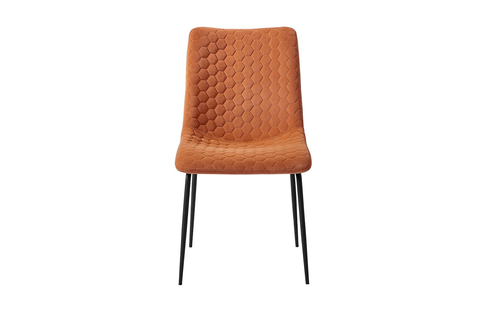 Оранжевый стул - Opus, стеганный соты