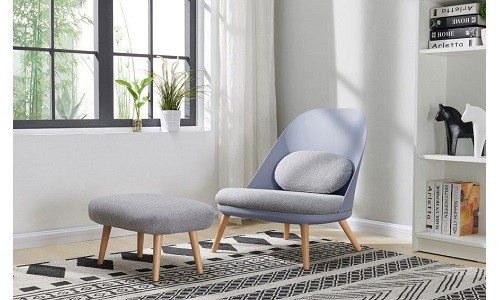 Кресло дизайнерское голубое